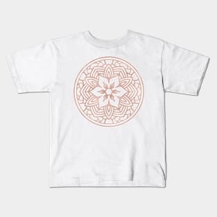 Rose gold mandala II Kids T-Shirt